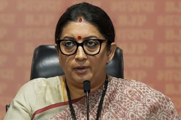Smriti Irani criticizes Rahul Gandhi 