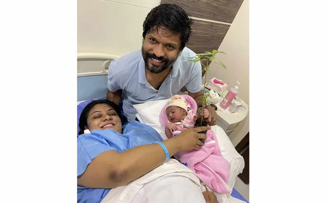 baby was born to the Soundaraja Tamanna couple
