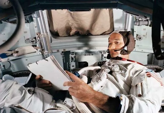 On a journey of adventure set foot on the moon Participant Michael Collins passed away