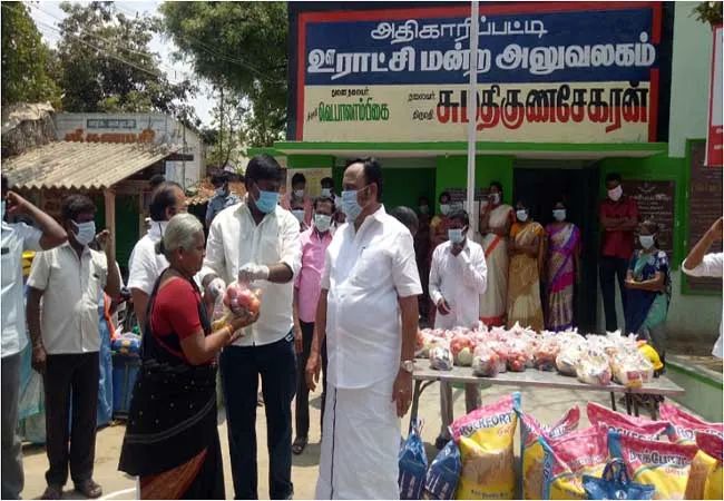 salem dmk and admk parties serve the peoples coronavirus 