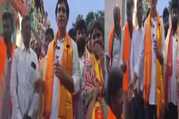 BJP MLA refuses allow dalit Panchayat leader on stage Andhra Pradesh