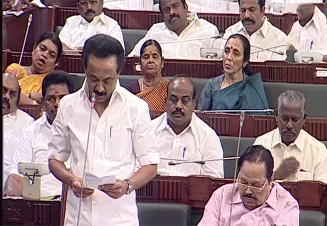 tn assembly dmk mk stalin questions minister udhaya kumar said 