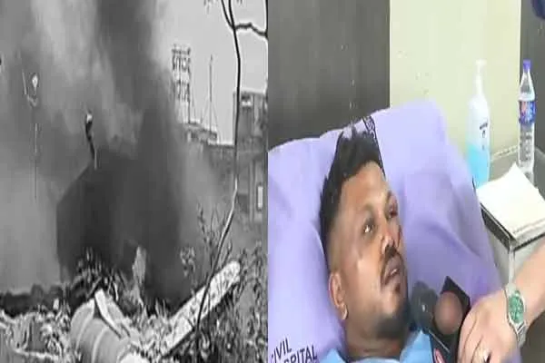 Survivor explained how to escaped from ahmedabad Plane crash