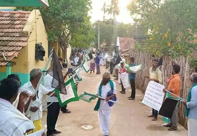 trichy farmers and village peoples karnataka dam issue 