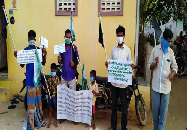 trichy farmers and village peoples karnataka dam issue 