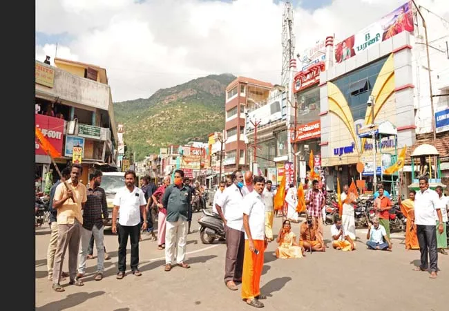 tiruvannamalai karthigai deepam festival bjp party leaders 