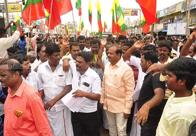  In demanding the declaration of Vadalur as a holy city  Tamil Nadu activists arrested