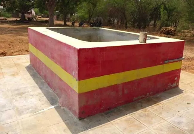 color not satisfied water connection cancel panchayat president 