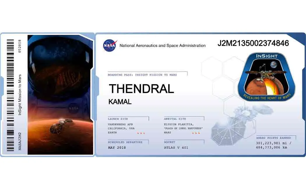 tamil girl in space travel mission