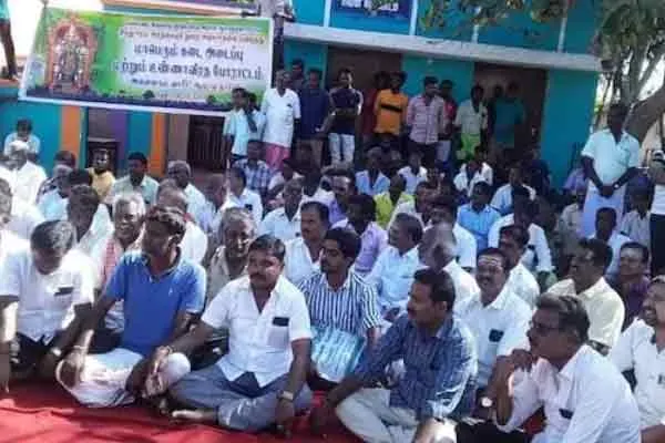 hindu religious related new announcement against village people stand