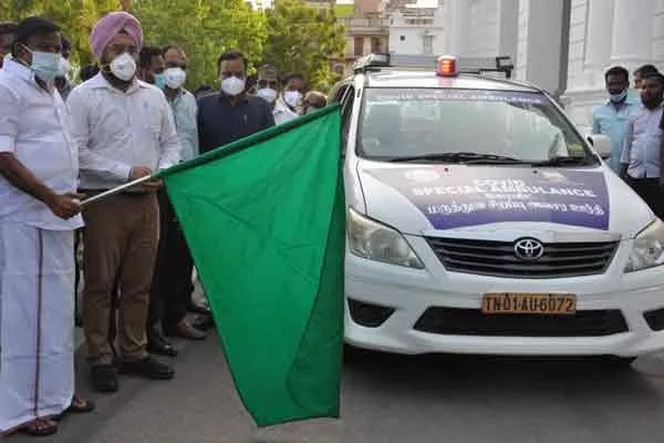 New Car Ambulances for covid patients 