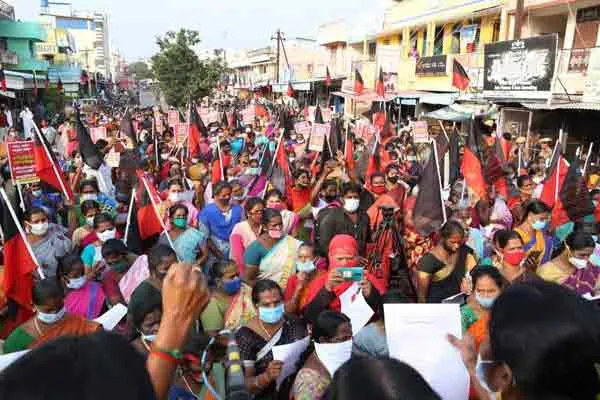 Gas cylinder price thiruvannamalai DMK Women wing 