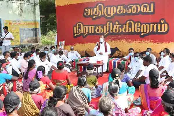 DMK Velu grama saba meeting at thiruvannamalai 