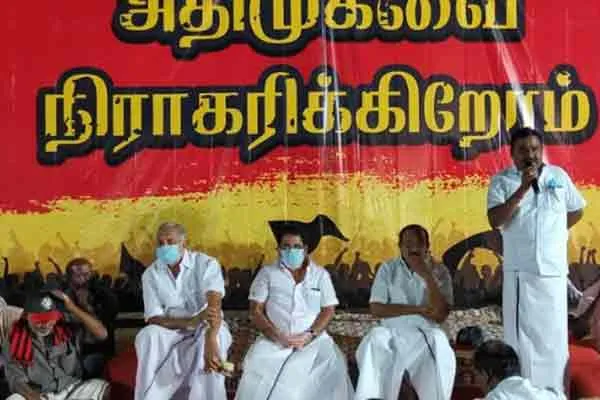“The DMK will bring University in Ottanchattaram confirmed after coming to power. ”MLA sankarapani