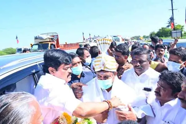 100 percent victory in rural local elections! - ADMK people celebrates  Edappadi Palanisamy visit 