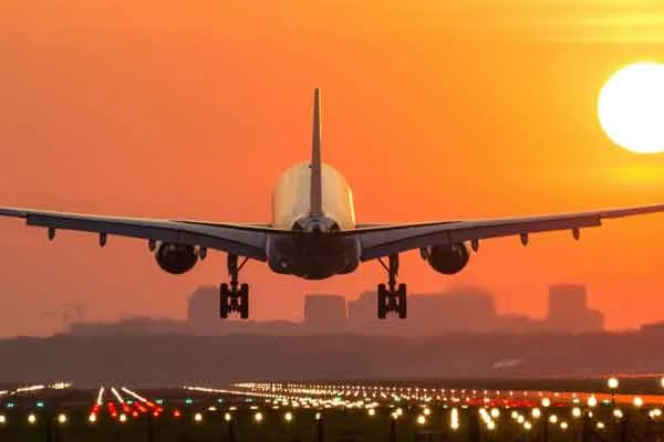 The plane on which the ministers were to go returned without landing!