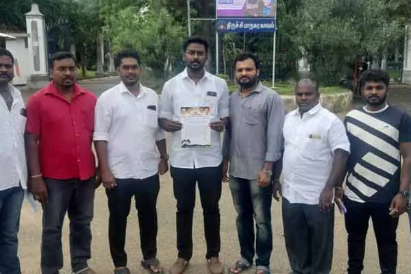 DMK petitions Trichy Police Commissioner to take action against person who spreads misinformation  about Tamil Nadu Chief Minister