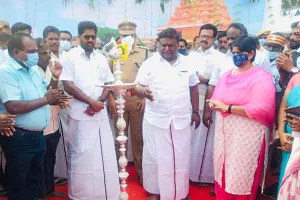Chief Minister MK Stalin opens Expanded Jayangondam bus stand