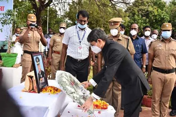 Governor of Tamil Nadu pays tribute to Bipin Rawat