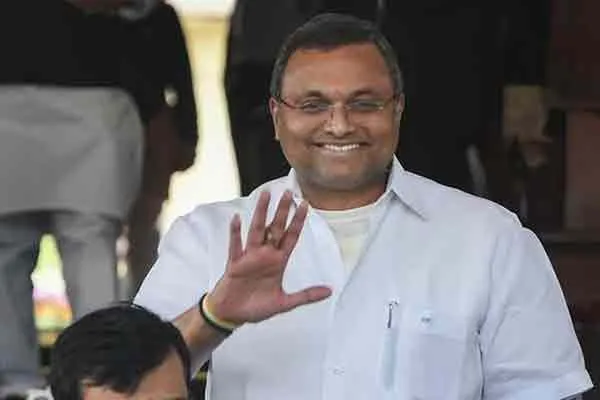 Notice to Karthi Chidambaram ..! Congress  top decides 