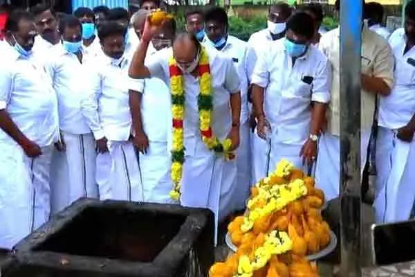 Minister kamaraj affected by corona 