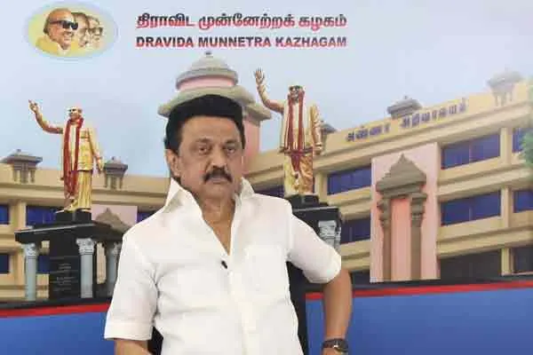 MK Stalin speech at VKN statue opening ceremony