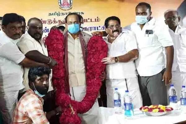 From Ottanchatram to Thiruvarur! Minister Chakrabarty who has achieved 100 percent success!