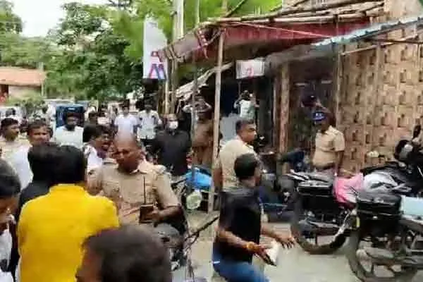 Virdhunagar admk party people police arrest 