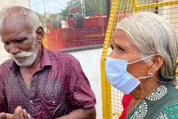Son who chases elderly parents into the street 