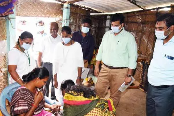 Karur Collector who inspected the villages!