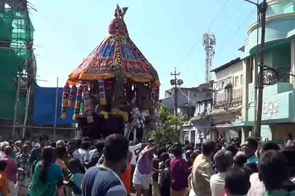 Nilameka Perumal Temple Vaikasi Visakha Pramorsava festival 