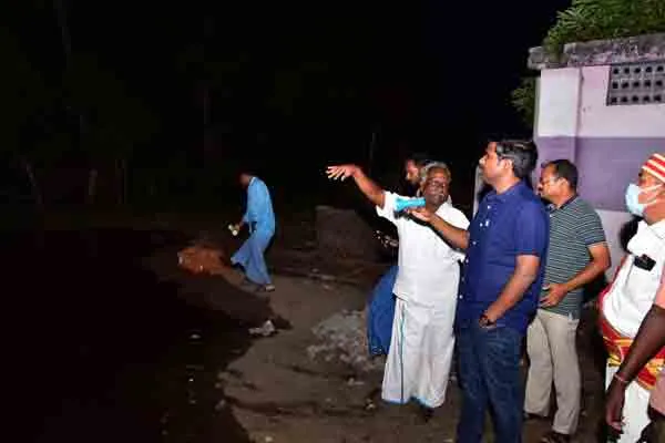 Kollidam river floods! Collector who inspected at midnight!