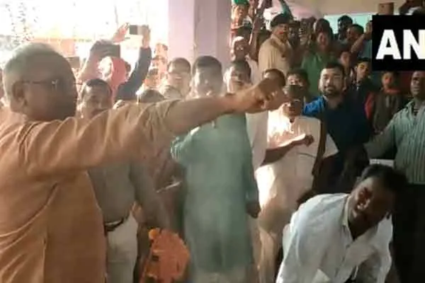 The Chief Minister of Chhattisgarh was whipped!