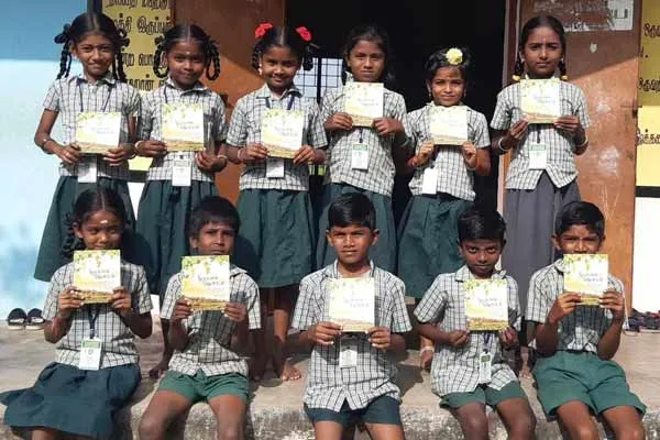 Thiruvannamalai Polur government school students book 
