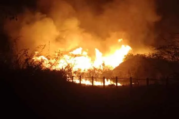 Sithannavasal mount fire accident 