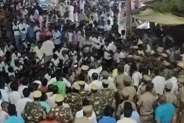 DMK member passes away police investigation in puthukottai 