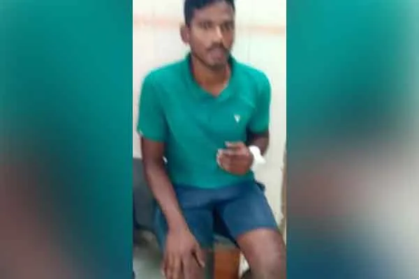 wild boar bite police man 