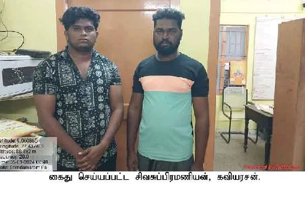 thenkasi police arrested two who made trouble to youngsters 