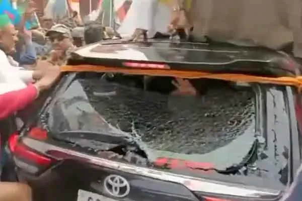 Rahul Gandhi's car issue in west bengal 