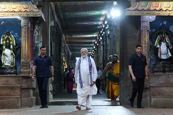 Grand arrangement for Prime Minister Modi in Salem
