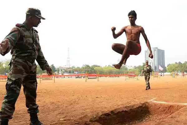 Army subordinates exam at thiruvannamalai  