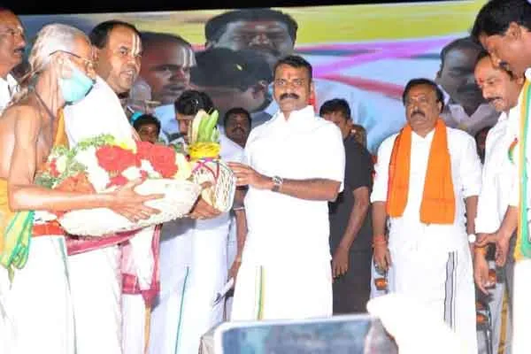 BJP Meeting virudhunagar general secretary srinivasan speech  