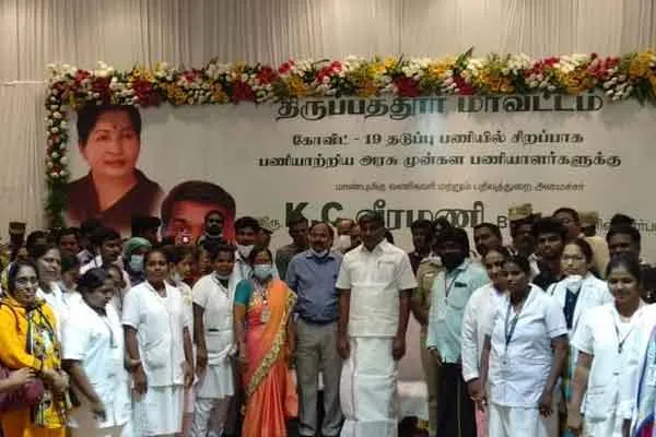 There is no corona in the district Minister kc veeramani 