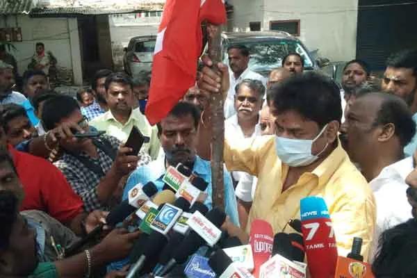 DMK should reject the CITU  union .. Traders union  request in Trichy