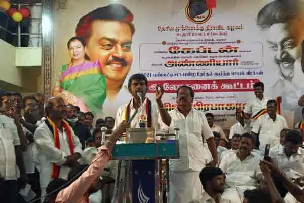 Vijayakanth son vijaya prabhakaran speech 
