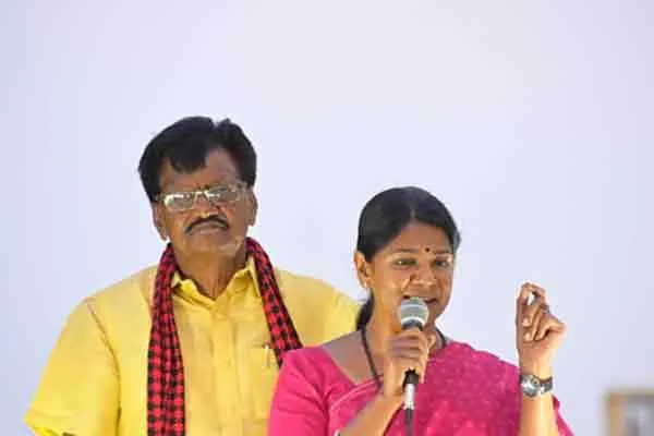 Kanimozhi election campaign for thangam tamilselvan and spoke about Annamalai 