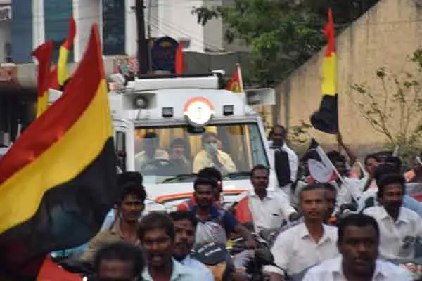 DMDK Vijayakanth election campaign at trichy 