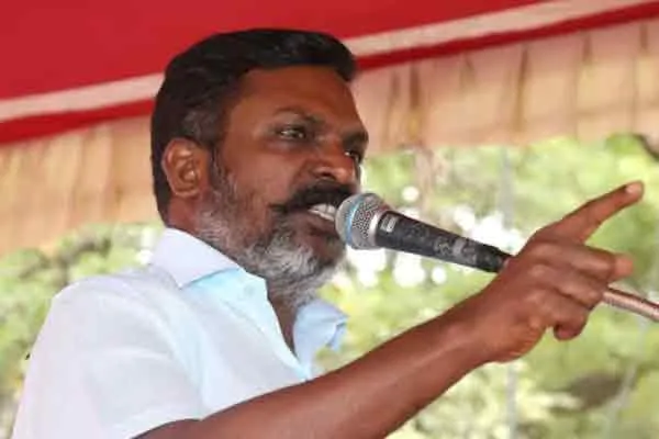 Thirumavalavan condemn for Arakkonam issue 
