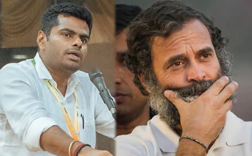annamalai tweet about rahulgandhi mp disqualification