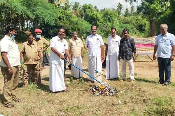'My trash is my responsibility' dindigul district vathalakundu 
